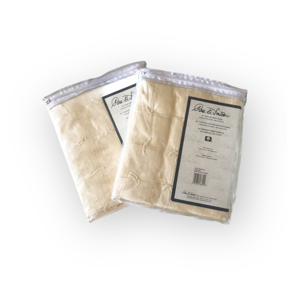 new Boho Chic ✶ Set 2 Rod Pocket Panel Curtains ✶ Semi Sheer Natural ✶ 40” x 84” - Picture 11 of 15